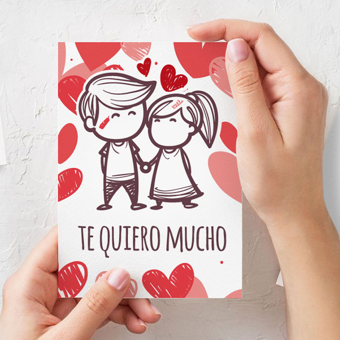 Tarjeta de felicitación San Valentín (Dibujos #1) – Copia Copia